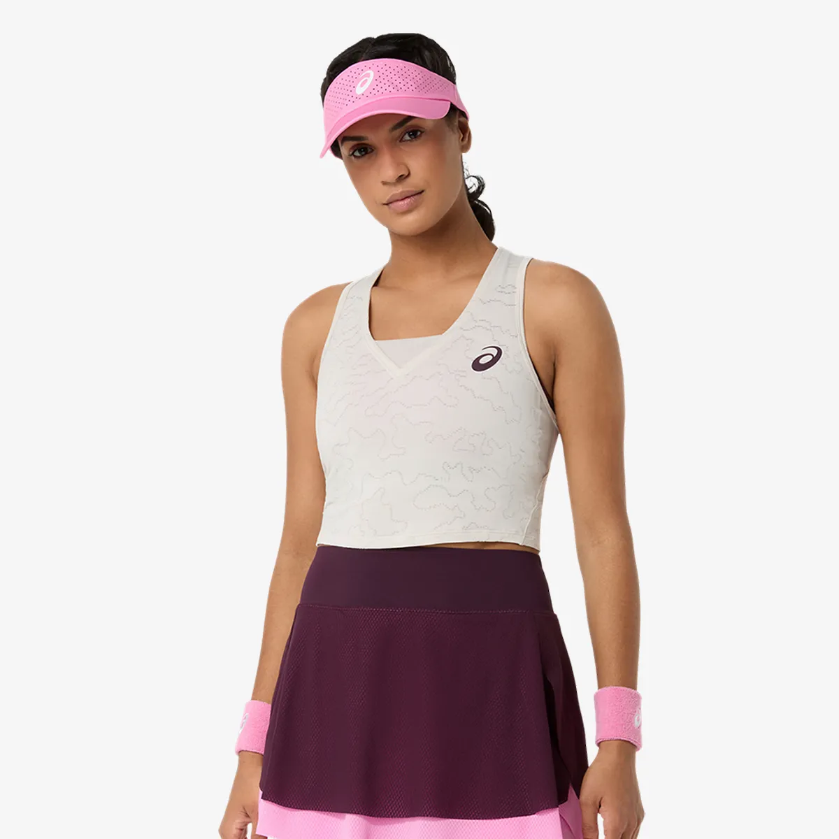 Asics Majica bez rukava MATCH JACQUARD CROP TOP 