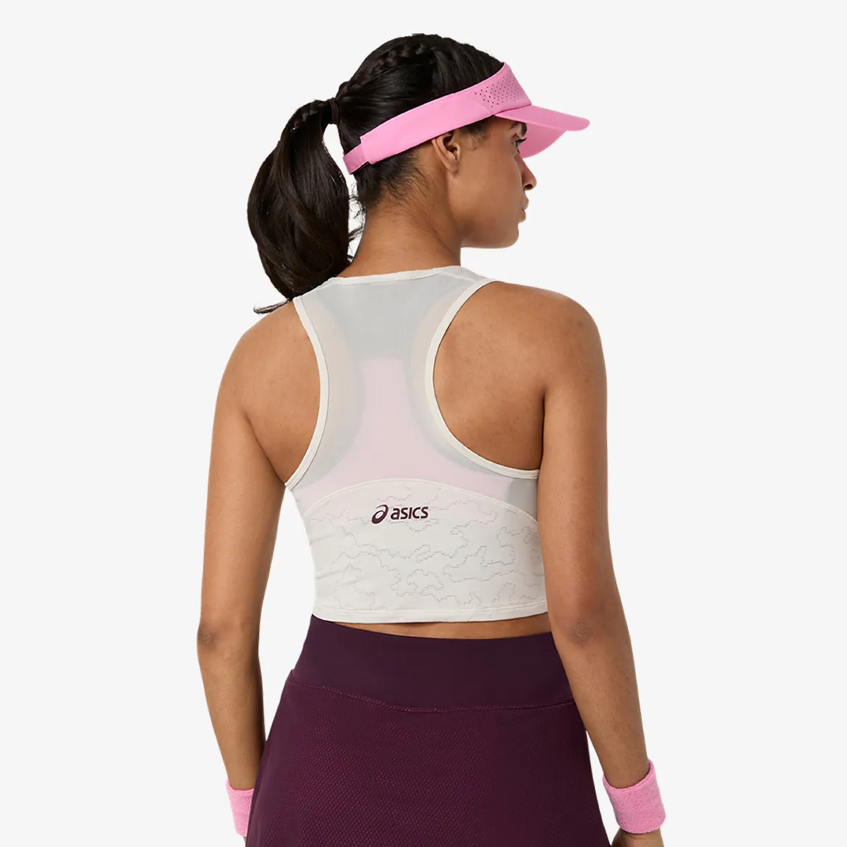 Asics Majica bez rukava MATCH JACQUARD CROP TOP 