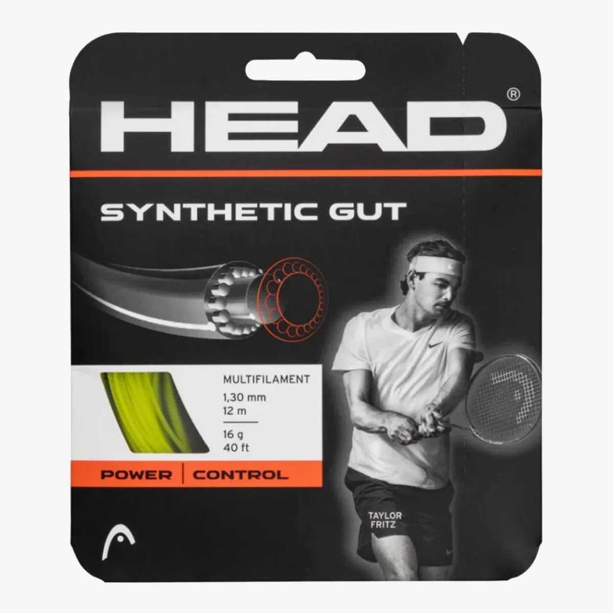 Head Žica za reket ŽICE ZA REKET SYNTHETIC GUT  17 YELLOW 