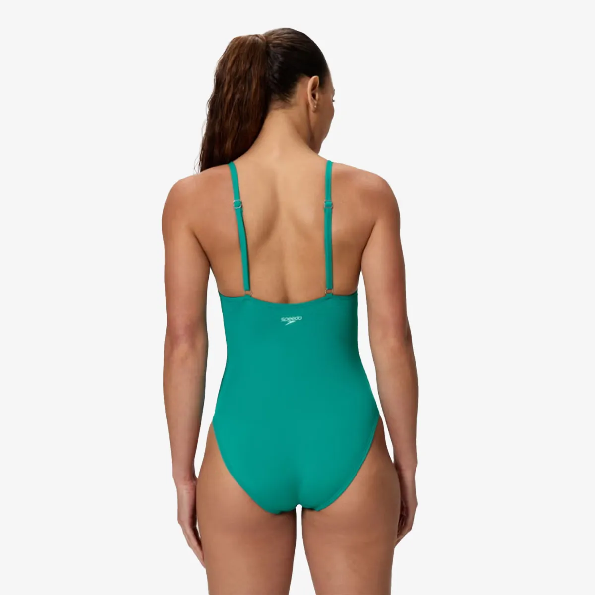 Speedo Jednodijelni kupaći kostim SOLID V-NECK 1PC GRN