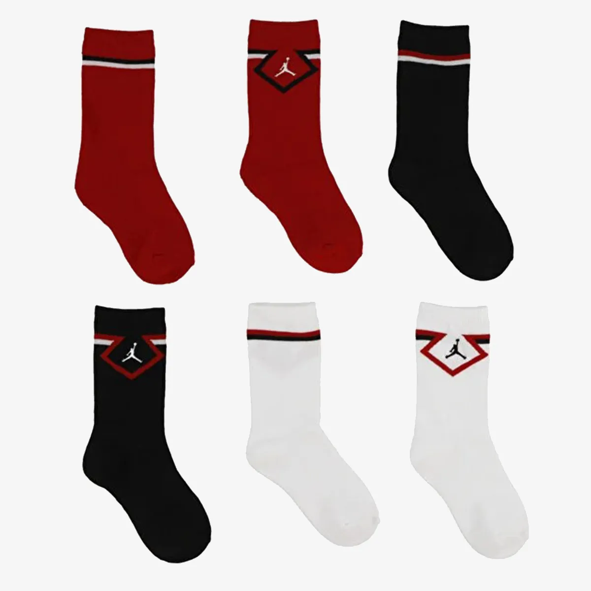 Jordan Čarape JHN JORDAN DIAMOND 3PK CREW 