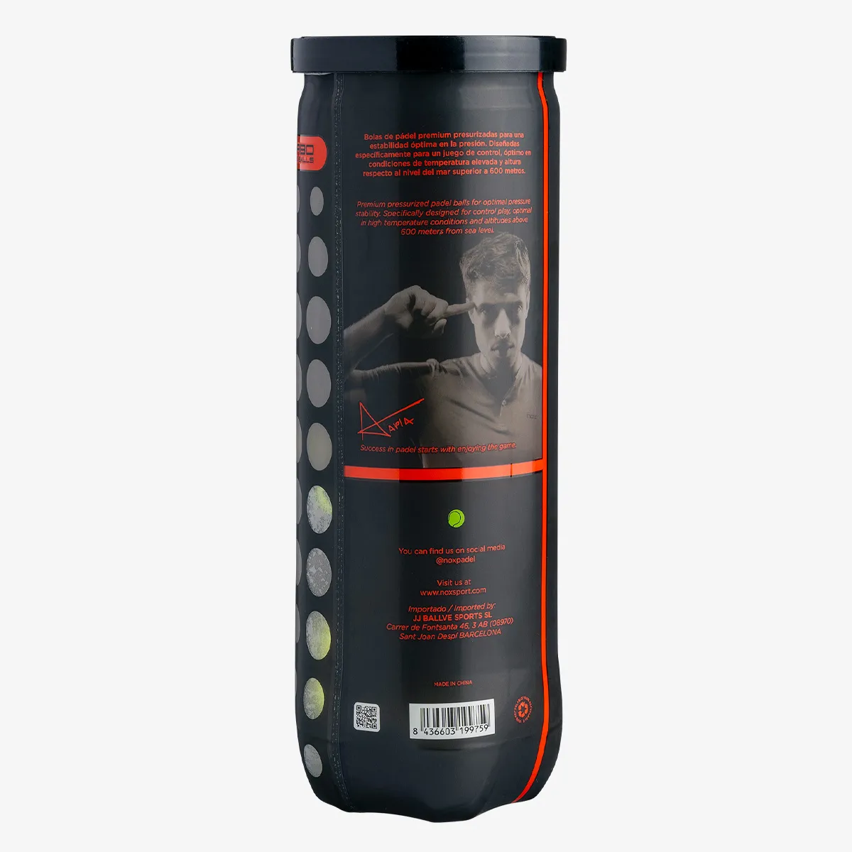 Nox Loptice za padel NOX 3 BALLS TUBE