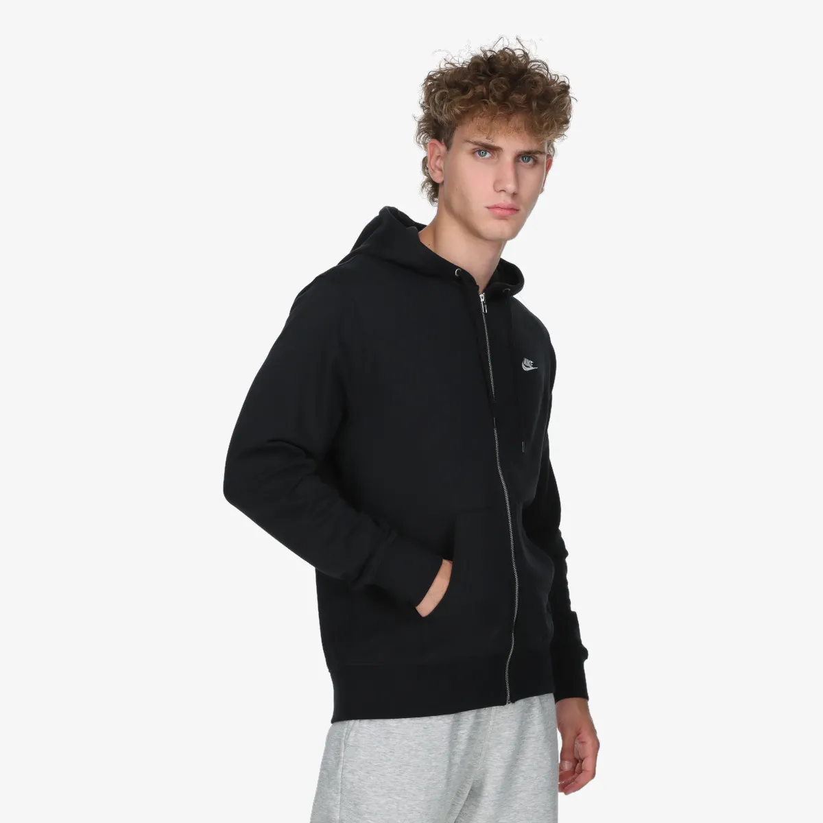 Nike Dukserica M NK CLUB FT FZ HOODIE 