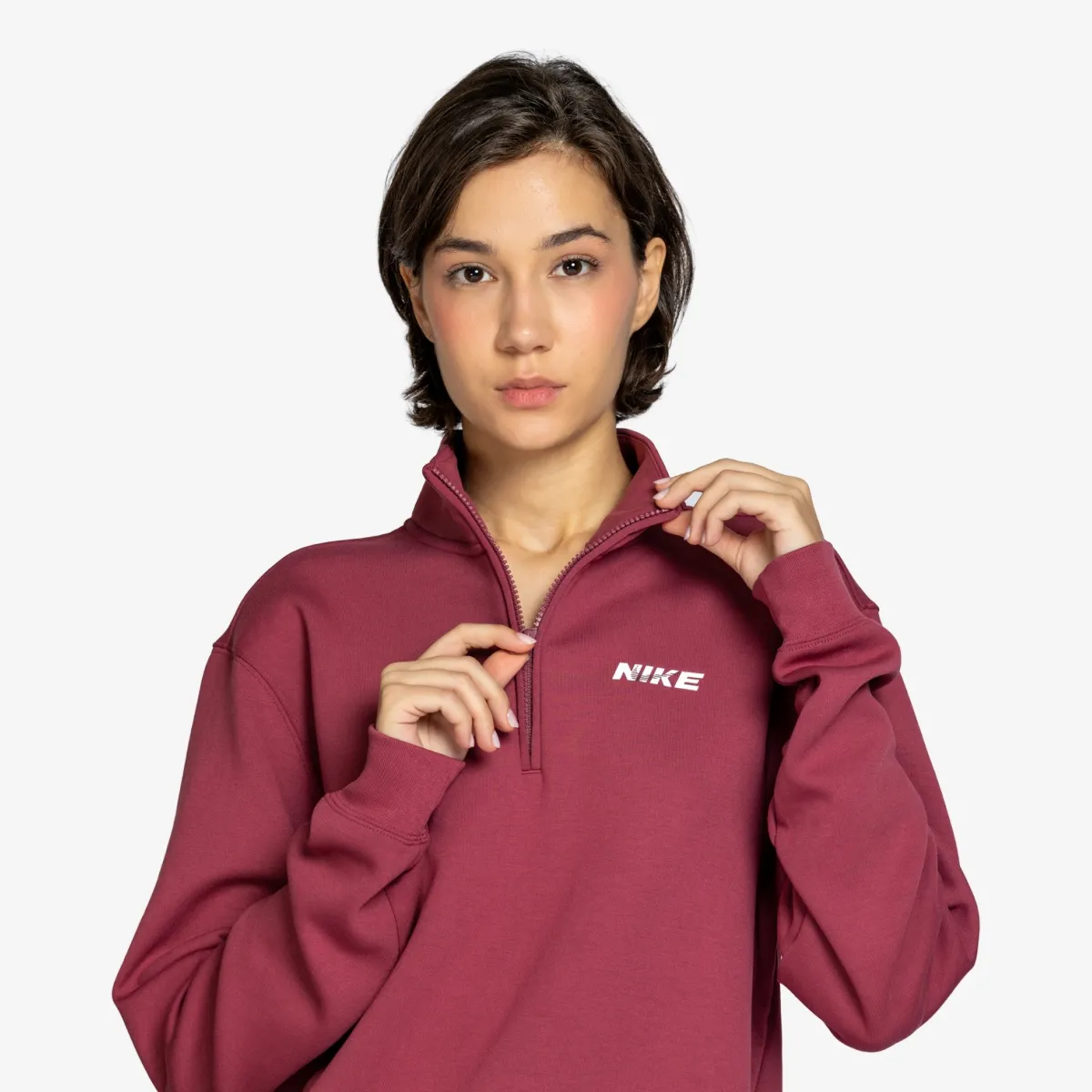 Nike Dukserica W NK DF STDO FLC SPT QZ CPSL B 