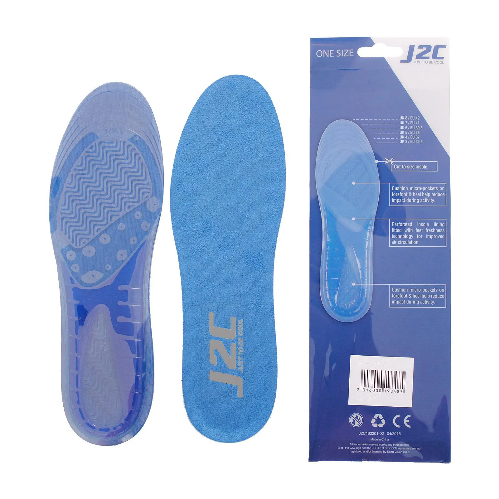 J2C Ulošci J2C GEL INSOLE