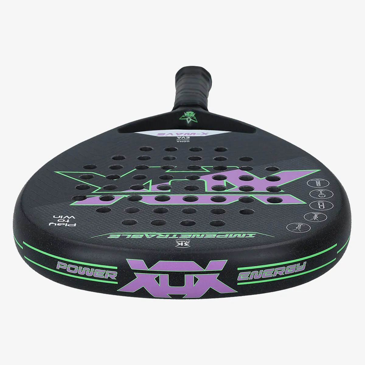 XOX Reket za padel XoX Padel racket X-WAVE Black/violet/gre