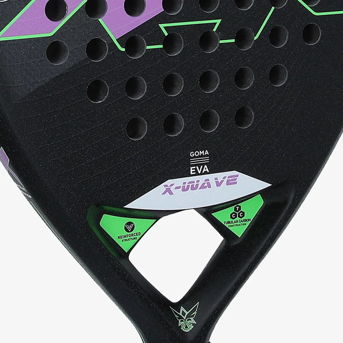 XOX Reket za padel XoX Padel racket X-WAVE Black/violet/gre