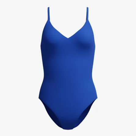 Speedo Jednodijelni kupaći kostim SOLID V-NECK 1PC BLU 