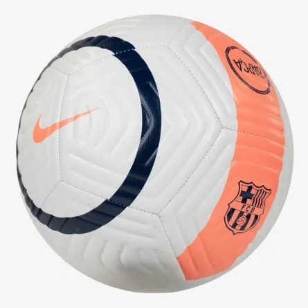 Nike Lopta FCB NK ACADEMY T90-WHITE/BRIGHT MANGO/MI 